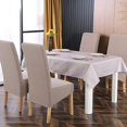 thumbnail image 4 of 2pcs Washable Printed Fabric Chair Covers For Restaurant Hotel Banquet (cyan), 4 of 5