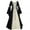 Black, variant on Ichuanyi Woman Dress Women's Vintage Floor Length Gothic Cosplay Dress