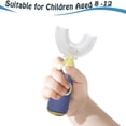 thumbnail image 4 of Kids U Shaped Toothbrush, Soft Silicone Brush Head with Handle, 4 of 5