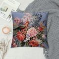 thumbnail image 2 of COMIO  Throw Pillow Cover Gentle Spring Floral Bouquet Roses Hyacinths Butterfly and Wild Pillowcase Home Decor Square Pillow Case Cushion Cover, 2 of 5