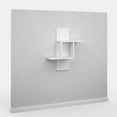 thumbnail image 5 of Ada Home Decor Furniture 25.2" 2 Tier White Waverley Modern Wall Shelf, 5 of 7