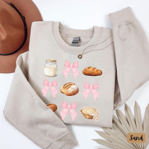 Sourdough Bread Sweatshirt, Baking Sweater, Bow Homemaker, Homesteading Sweatshirt, Sourdough Baker Sourdough Bread Shirt632 Tshirt All Size S-5XL