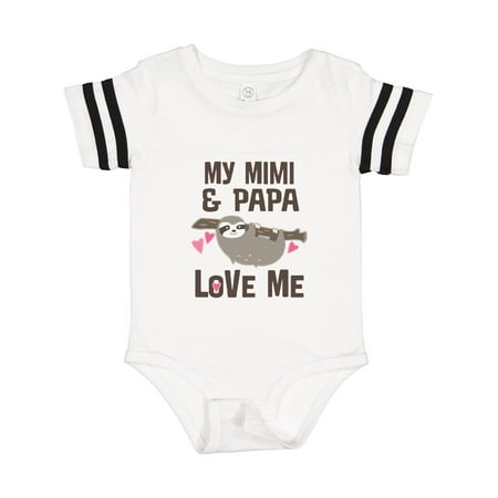 

Inktastic My Mimi and Papa Love Me Sloth Gift Baby Girl Bodysuit