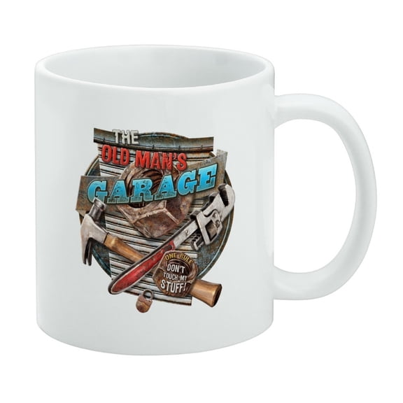 The Old Man's Garage One Rule Don't Touch My Stuff White Mug