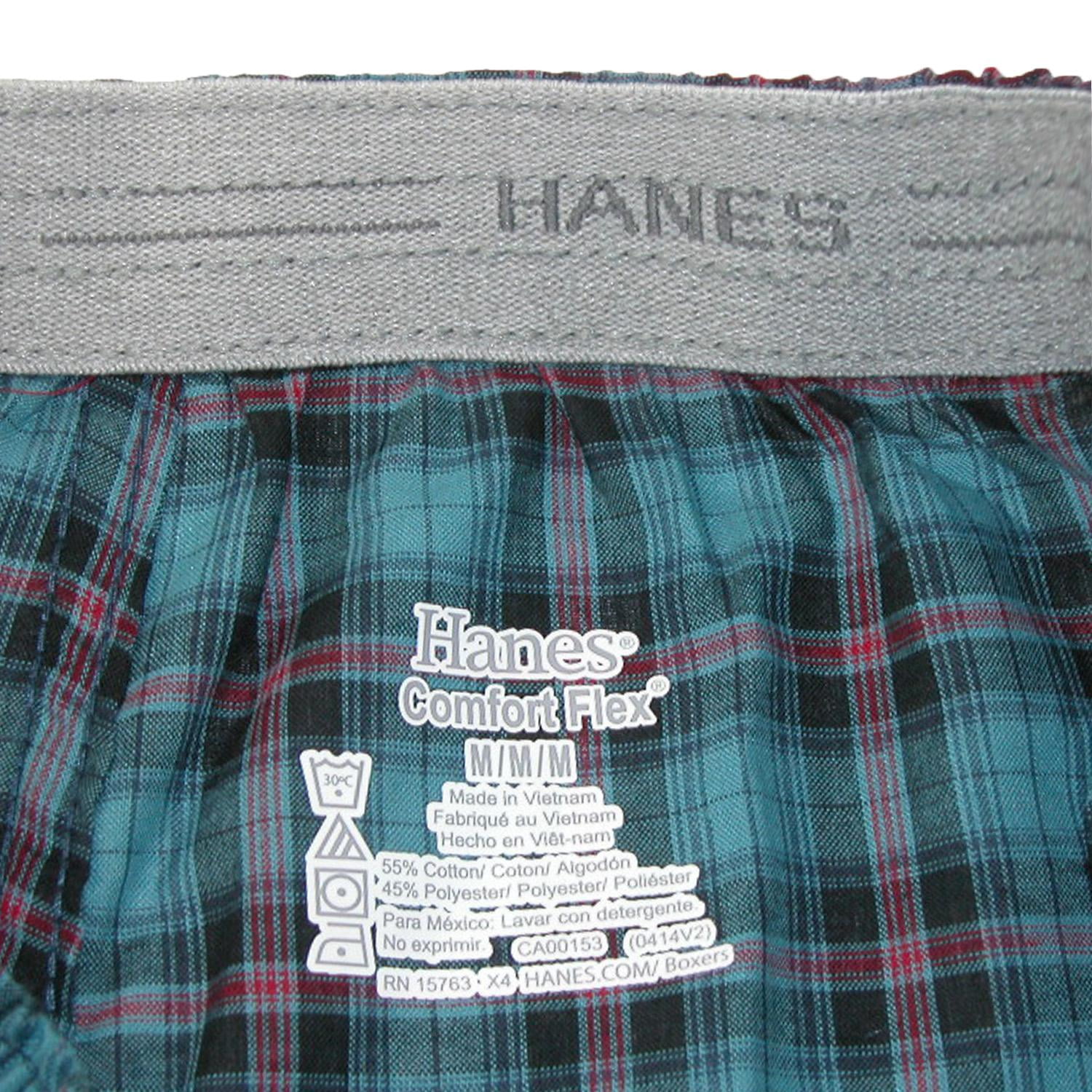 Hanes Boys Underwear, 5 Pack Woven Boxers Sizes 6/8 - 18/20