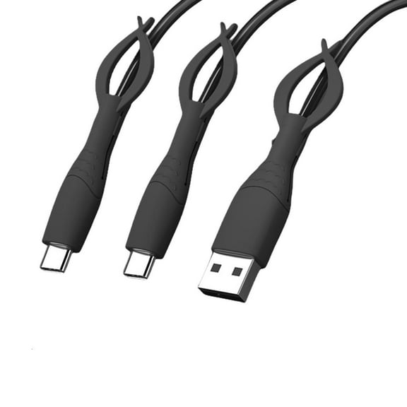 Yammee Stretchable Silicone Charger Cord Protectors With Cable Management Function