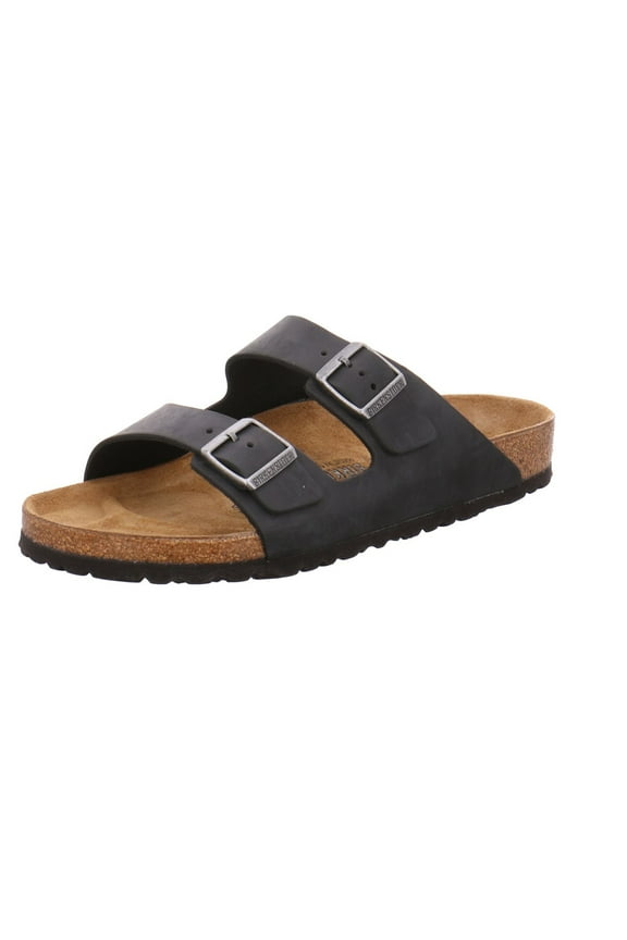 Arizona Leather Sandals, Black Leather