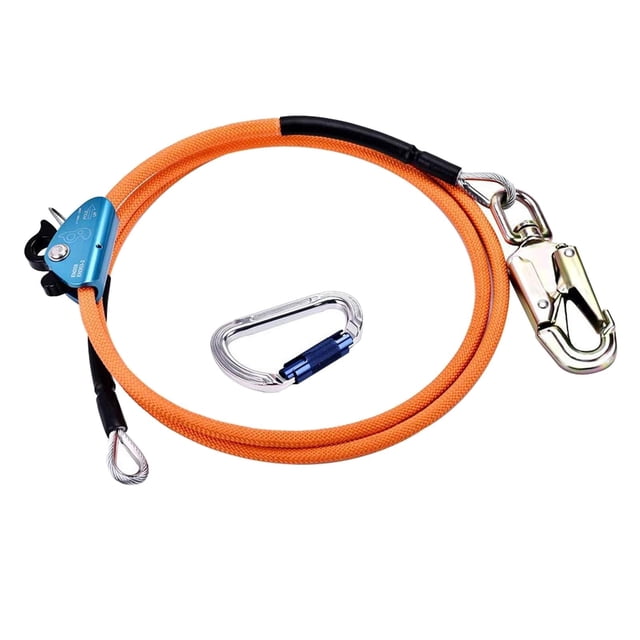 Cuerda de Seguridad para Escalar Árboles perfecl Ajustable 2M Núcleo de Acero