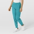 thumbnail image 4 of Wink W123 Women's Comfort Waist Cargo Jogger Scrub Pant Tall, Teal Blue, 2X Womens, 4 of 6
