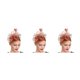 thumbnail image 5 of Jumpingount Tocado de boda con flores para el pelo, mano de obra fina, exquisito ahorro de espacio, ornamento Simple europeo, Clip de malla de Type1 NO1, 5 of 6