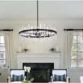 thumbnail image 3 of Serena 36 inch crystal round chandelier in black, 3 of 9