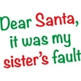 thumbnail image 3 of CafePress - Dear Santa, It Was My Sister’S Fault - Women's Dark Pajamas, 3 of 4