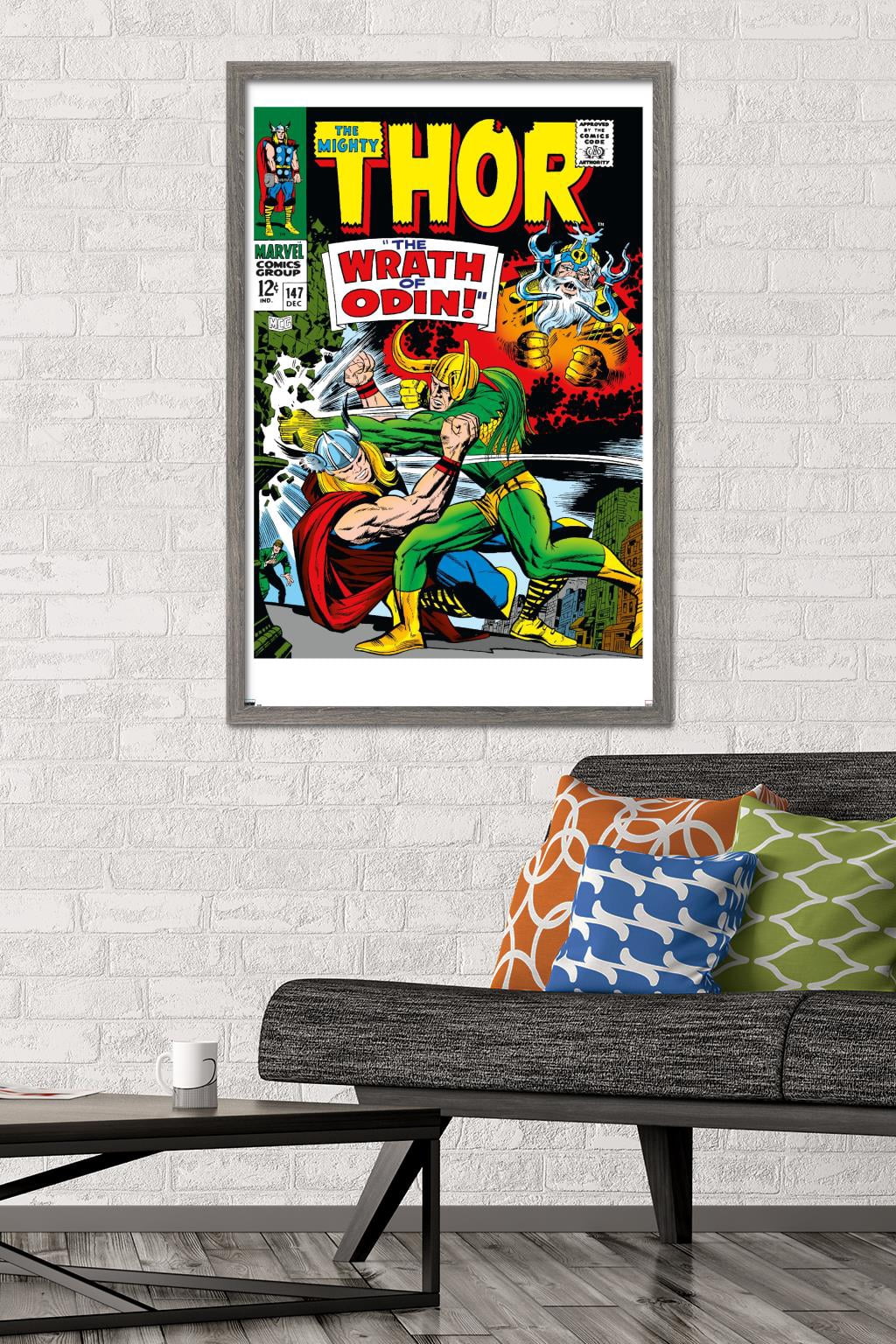 Marvel Comics - Loki - Thor #147 Wall Poster, 22.375" x 34", Framed
