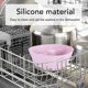 thumbnail image 3 of Cuenco Para Refrigerios Para Taza, Bandeja Para Refrigerios De Silicona Taza Reutilizable Violeta 2 Compartimentos Para Teatro Para Acampar, 3 of 7