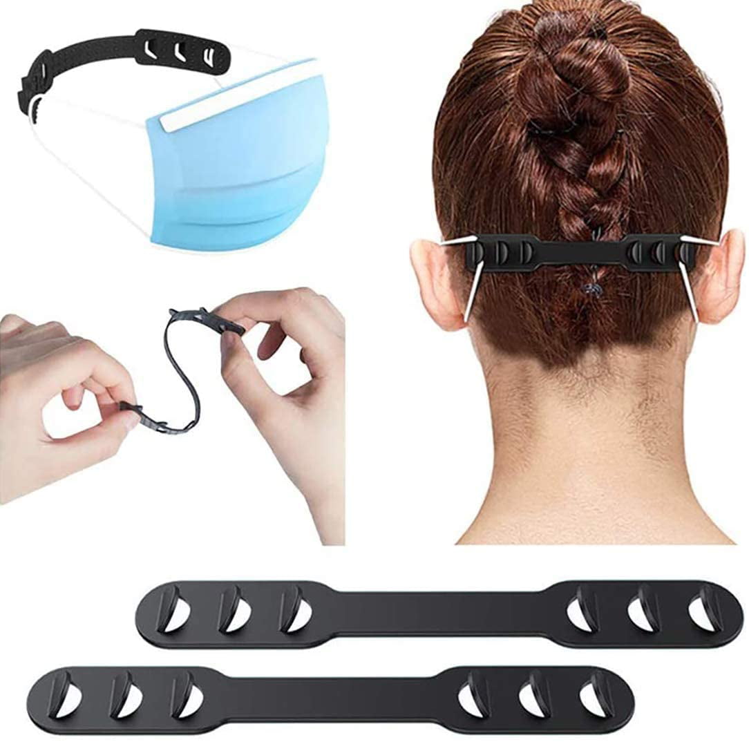 10Pack HUAPX Mask Strap Ear Extender Anti-Tightening Ear Protector Decompression Holder Hook Ear Strap Mask Buckle Ear Pain Relieved Adjustable 