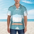thumbnail image 2 of Balery Bathtub with Soap Bubbles Camisas hawaianas de manga corta para hombre, camisas playeras de corte holgado, camisas de vacaciones con botones,Small, 2 of 7