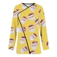 thumbnail image 5 of Ounisa Women's Open Front Cardigan Christmas Tree Snowman Snowflake Santa Claus Elkhorn Graphic Shirt with Pockets Long Sleeve Lightweight Coat, 5 of 7
