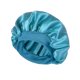 thumbnail image 1 of Gorro de dormir de satén para proteger el cabello del encrespamiento y del peinado. Transpirable. Azul claro., 1 of 1