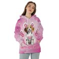 thumbnail image 4 of Faith Love Hope Beagle Breast Cancer Awareness Survivor All Over Print 3D Hoodie Unisex Merch Hoodies Beagles Dog Lover Gifts Idea - 02017, 4 of 6