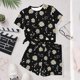 thumbnail image 4 of Vestido de Verano con Mangas Niños Impresión de Verano Ocio Cuello Redondo Mangas Cortas Y Pantalones Cortos Conjunto de Dos Piezas Conjunto de Verano Lindo, 4 of 8