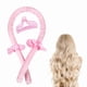 thumbnail image 5 of Juego de pinzas para la cabeza con rizador, fijación de goma sin calor, herramienta para peinar el cabello para dormir, color rosa, 5 of 12