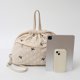thumbnail image 2 of Mochila Acolchada Con Lazo para Mujer Bolso Mano Bolsillo Interior Cordón, 2 of 9