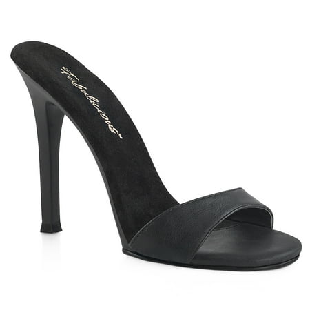 open toe backless heels