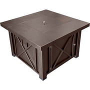 Hiland Decorative Fire Pit Hammered Bronze Finish