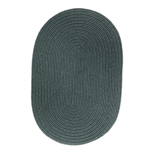 Rhody Rug S034R072X072 Solid 6' Round Rug Teal