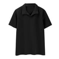thumbnail image 4 of IhhxPro Men's Performance Collared Shirt Quick Dry Short Sleeve Breathable Work Golf Casual Slim Fit Stretch Cotton Summer S-3XL, 4 of 5