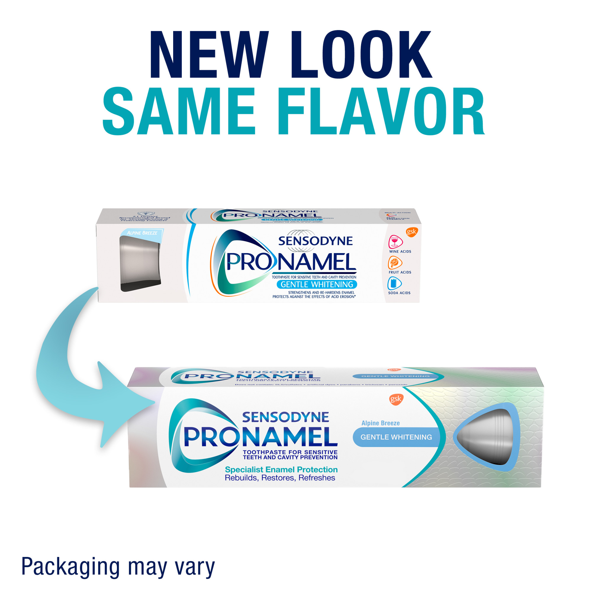 Sensodyne Pronamel Gentle Whitening Sensitive Toothpaste, Alpine Breeze, 4 Oz, 2 Pack - image 4 of 11
