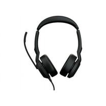 Jabra Evolve2 50 UC Stereo - Headset - on-ear - wired - active noise canceling - USB-A - black - Zoom Certified, Cisco Webex Certified, Optimized for UC, Optimized for Google Meet, Optimized for Microsoft Teams, Alcatel-Lucent Certified, Avaya Certified, Unify Certified, Amazon Chime Certified