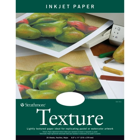 - Strathmore Texture Artist Inkjet Paper, 8-1/2in x 11in