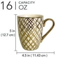 thumbnail image 3 of Matrix Ensemble de 6 Tasses Plaquées Or, 3 of 8