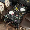 thumbnail image 2 of Pioneer Flower Floral Print Pattern Rectangle Tablecloth 60"x120", Waterproof Polyester Table Cloth, Wipeable Spillproof for Dining Camping Indoor Outdoor, 2 of 6