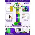 thumbnail image 2 of Mardi Gras Inflatable 8 Feet Large Outdoor Decorations Blow Up Jester LED Lights Mardi Gras Yard Lawn Garden Carnivals Party Decorations, 2 of 3