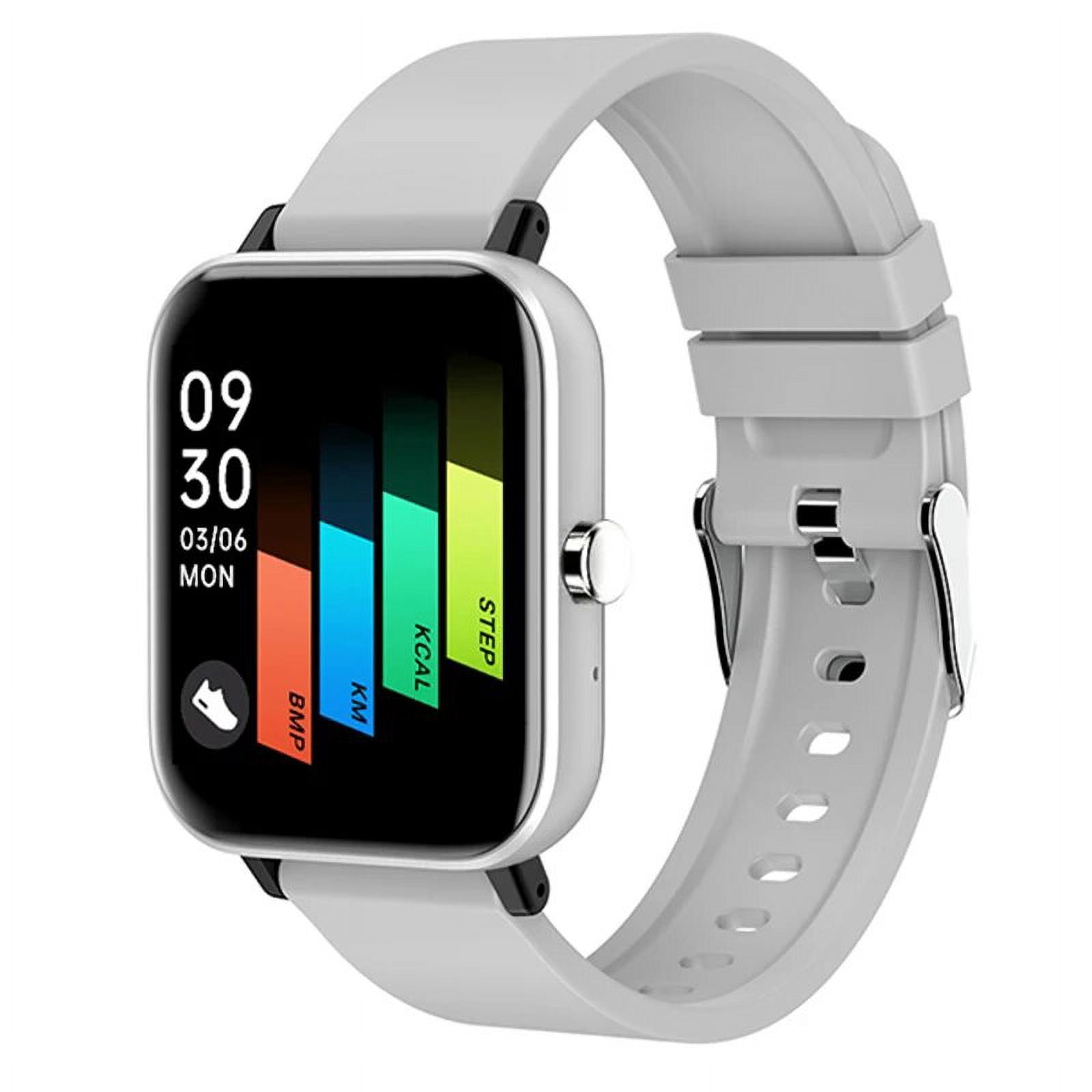 Smartwatch Bluetooth 2024, Montre Fitness Tracker, 2.01 Pouces, Bracelet Silicone Noir