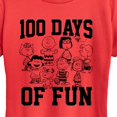 thumbnail image 2 of Peanuts - 100 Days Of Fun - Women's Short Sleeve Graphic T-Shirt, 2 of 6