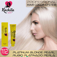 thumbnail image 3 of Permanent Hair Dye Platinum Blond Pearl 11.12 Kachita Spell 3.52 oz 100 mL Professional Hair Color Cream with Keratin and Argan Oil, 100% Gray Coverage, 3 of 4