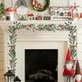 thumbnail image 2 of PALIFEUR Christmas Garland - Soft Xmas Garland for Christmas Decorations, 69" Realistic Christmas Garland Outdoor & Indoor for Mantle Table Wall Fireplace Holiday Party Decor, 2 of 7