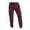 Wine, variant on WREESH Men's Cargo Pants Fashion Casual Pure Color Outdoors Pocket Casual Pants Sweatpants Gray