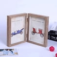thumbnail image 4 of Orders Placed by Me Wooden Double Folding Photo Frame with Hd Glass Placed Vertically Tabletop Or Tabletop. Suitable As A Gift, 4 of 6