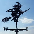 thumbnail image 4 of Weathervane Weather Wind Speed Weather Vane Vane Wind Direction Indicator Measuring Tool Garden Yard, Easy to Assemble Witch Black, 4 of 8