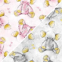 Stanton Fleece - David Textiles Anti-Pill Fleece Sleepytime Elephants Fabric By The Yard 60