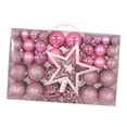 thumbnail image 4 of Adornos de Bolas de Navidad BLESIY 101 piezas DIY con estrella superior de árbol rosa, 4 of 7