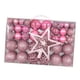 thumbnail image 4 of 101 piezas de adornos de bolas navideñas colgantes ligeros para manualidades con forma de estrella en la parte superior del árbol Rosa, 4 of 7
