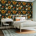 thumbnail image 2 of Peel and Stick Wallpaper Contact Paper Honeycomb Bee Sunflower Floral Yellow Botanical Flower Honeycomb Self Adhesive and Removable 23.6in x 118in, 2 of 8