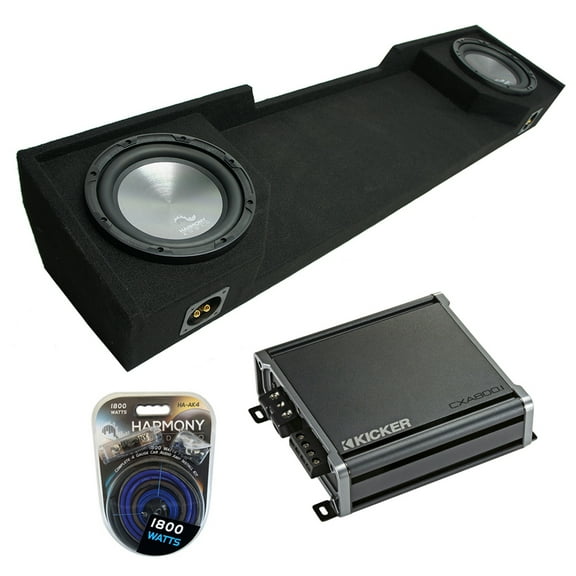 1988-1998 GMC Sierra Ext Cab Truck Harmony A122 Dual 12" Sub Box & CXA800.1 Amp