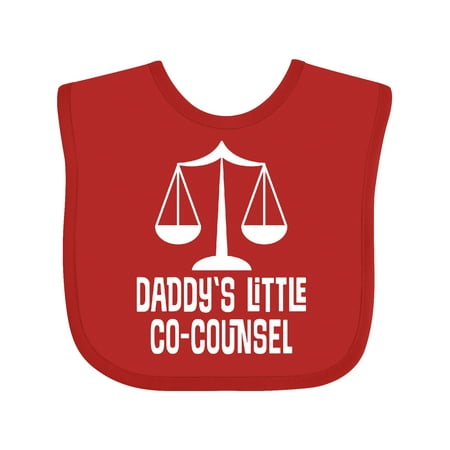 

Inktastic Lawyer Daddys Little Co Counsel Gift Baby Boy or Baby Girl Bib