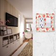 thumbnail image 5 of Yayeee Rocker Switch Wall Plate 1-Gang 4.6"x2.9" Home Decorative Outlet Cover, Apple Plaid Pattern, 5 of 6